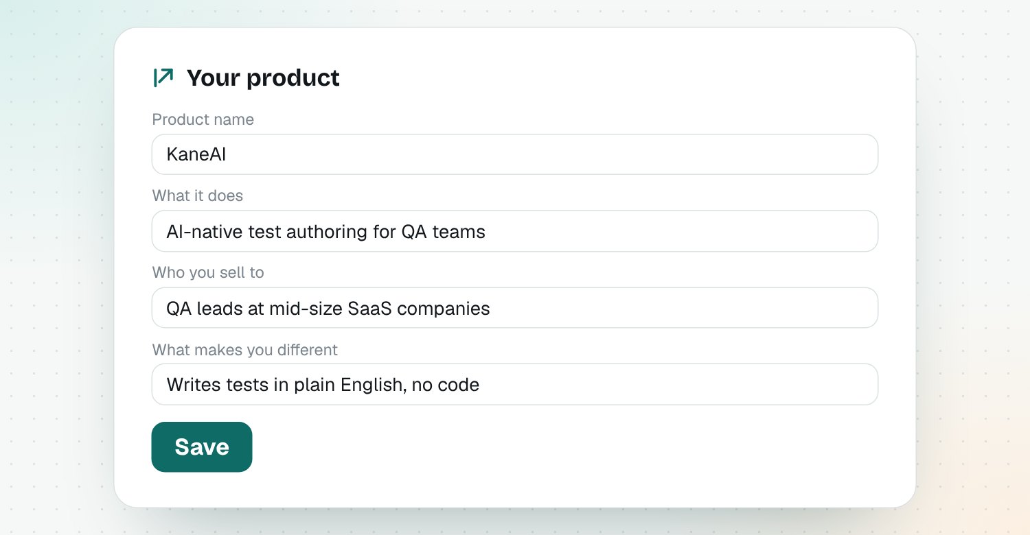 The four product fields